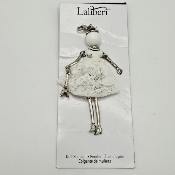 Laliberi Jewelry - NEW Laliberi Paris Eifel Tower White Lace Doll Pendant Charm Simplicity France